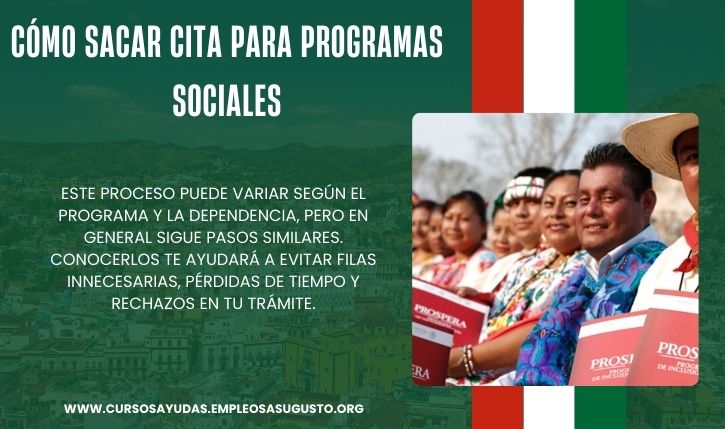 Cómo sacar cita para programas sociales